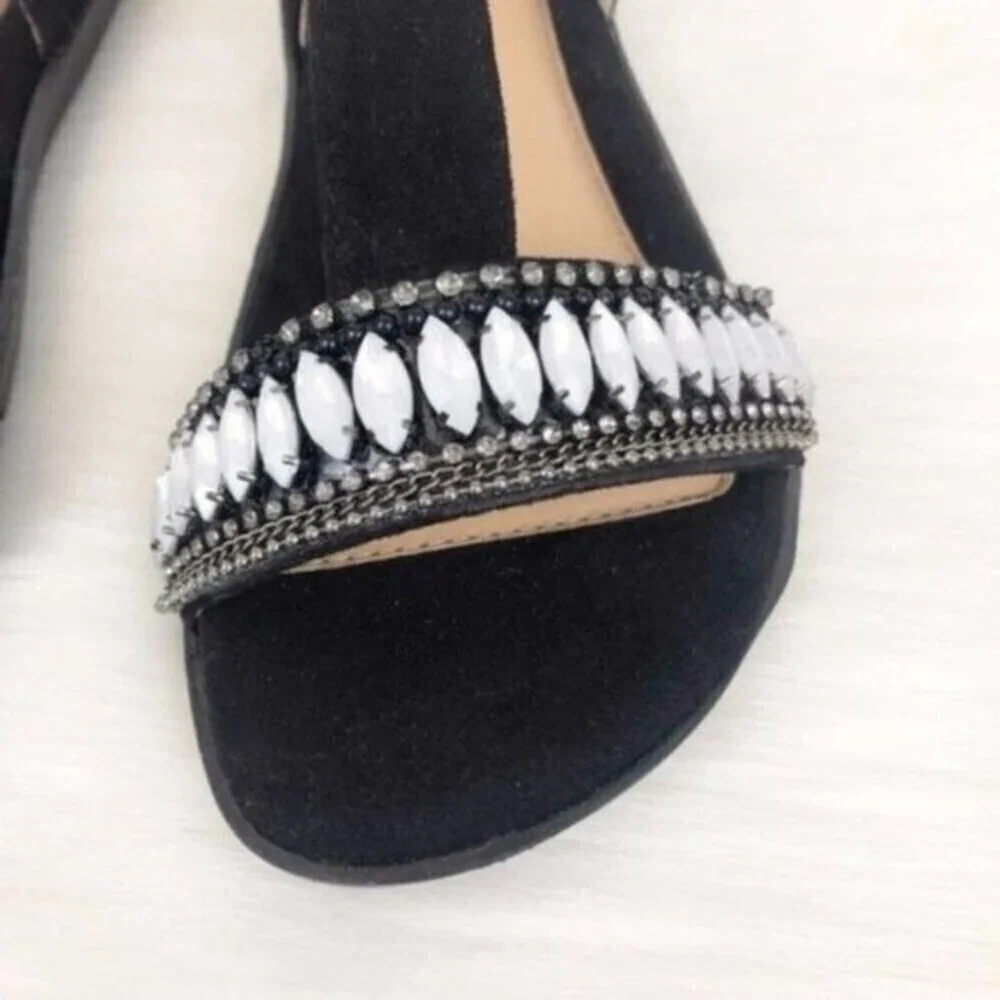 PATRIZIA Black T-Strap Sandals - Picture 4 of 8